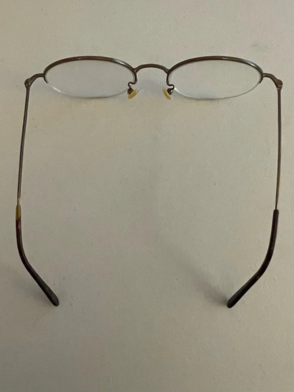 Eyebuydirect Albee Eyeglasses Frames Only Round Bronze Semi-Rimless